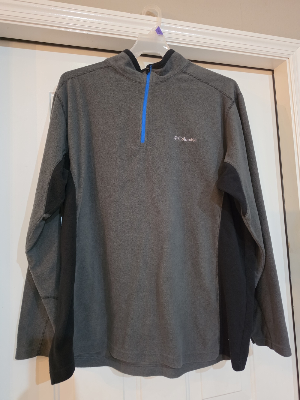 Columbia Men's Gray Quarter-Zip Fleece Pullover